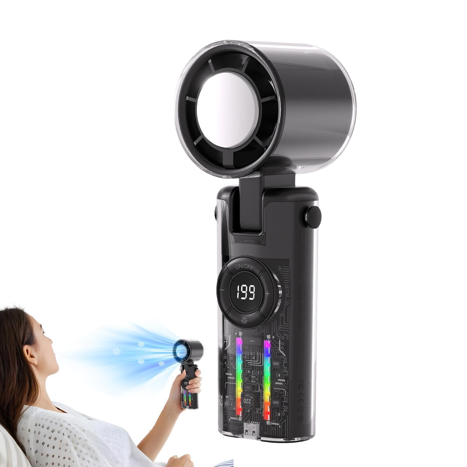 Ventilateur portable rechargeable USB idéal pour rester au frais en été