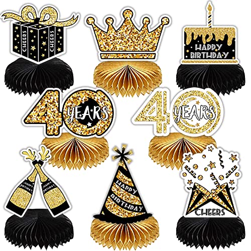 Lot De 8 Centres De Table Happy 13th Birthday En Nid D'Abeille - Décorations 13 Ans Fille OMG Ur A Teen