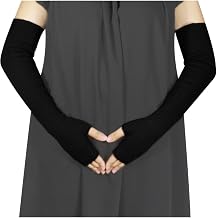 Dahlia Womens Cold Weather Arm Warmers - Elbow Length & Upper Arm Length