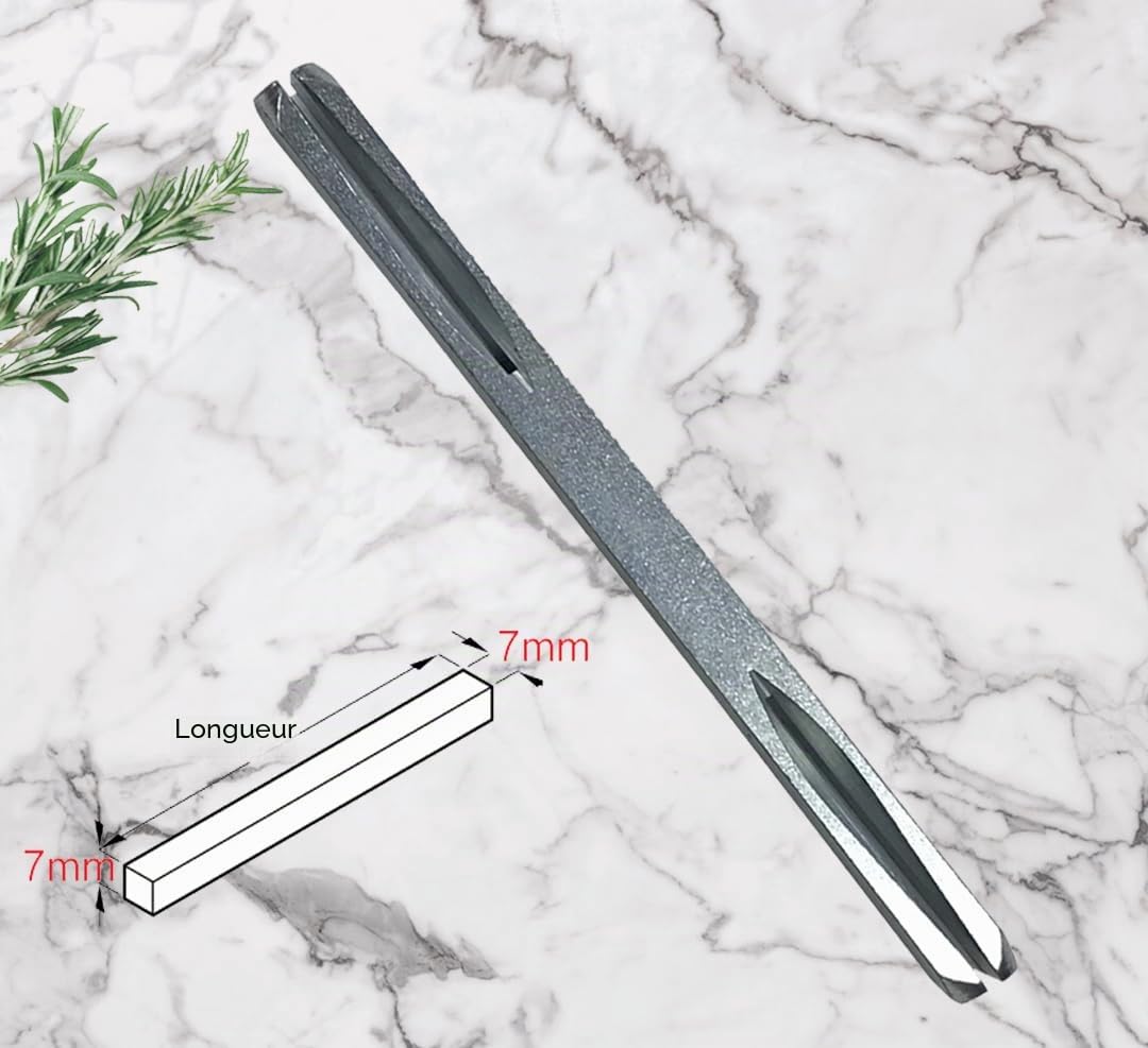 Universal Hardware Levier fendu en acier de 7 mm pour poignées de porte, boutons et fenêtres (150 mm)