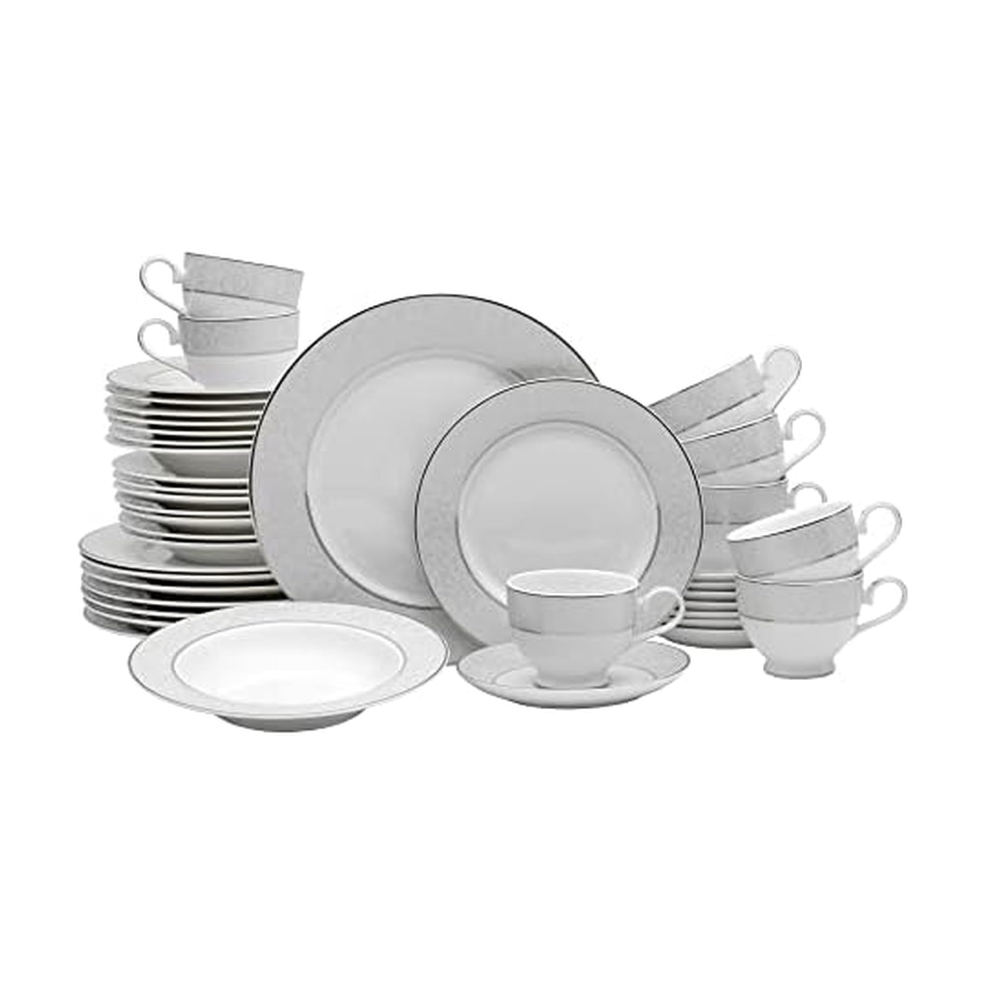 Mikasa Parchment 40 Piece Dinnerware Set Service For Durable