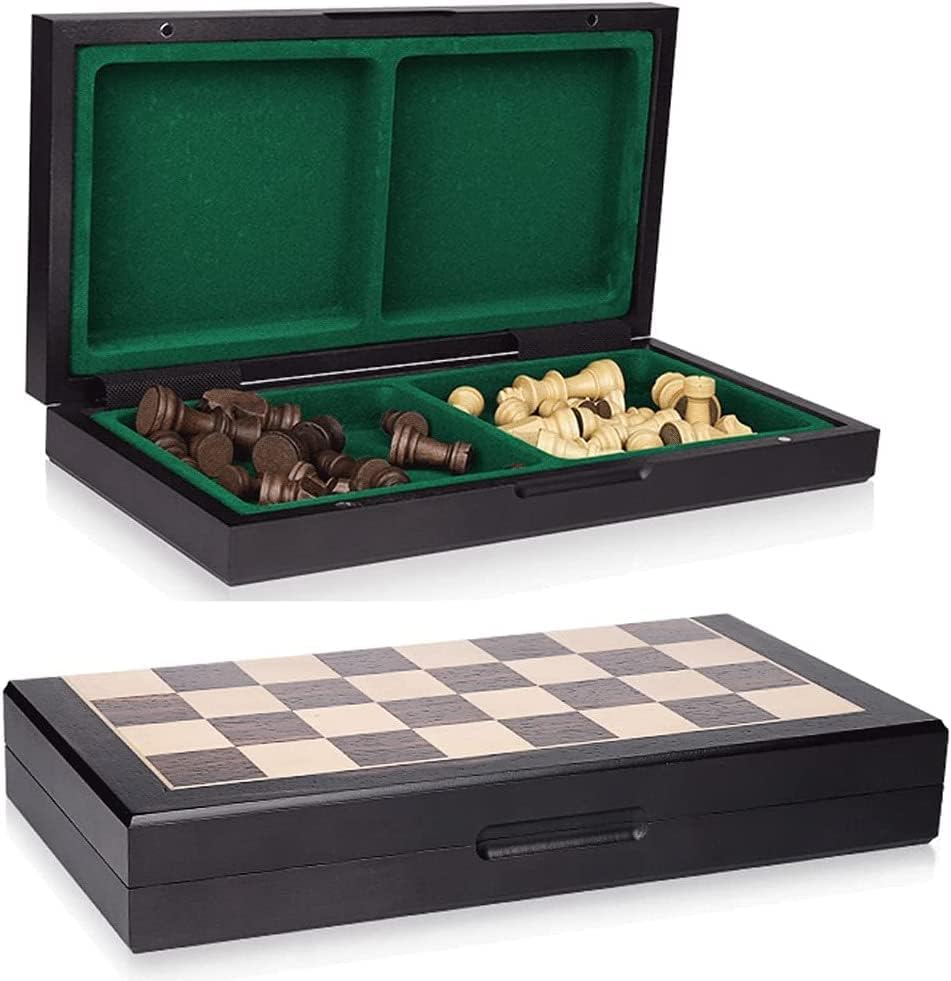 Miniatura 5 de Juego de ajedrez, juego de ajedrez, juego de mesa de ajedrez, juego de ajedrez magnético, tablero de ajedrez plegable de madera, hecho a mano,