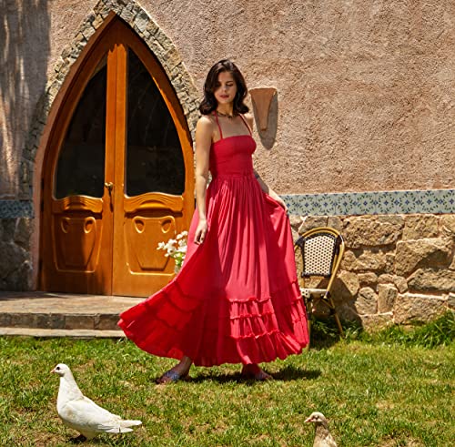 Image of R.Vivimos Womens Summer Boho Sexy Backless Long Dresses