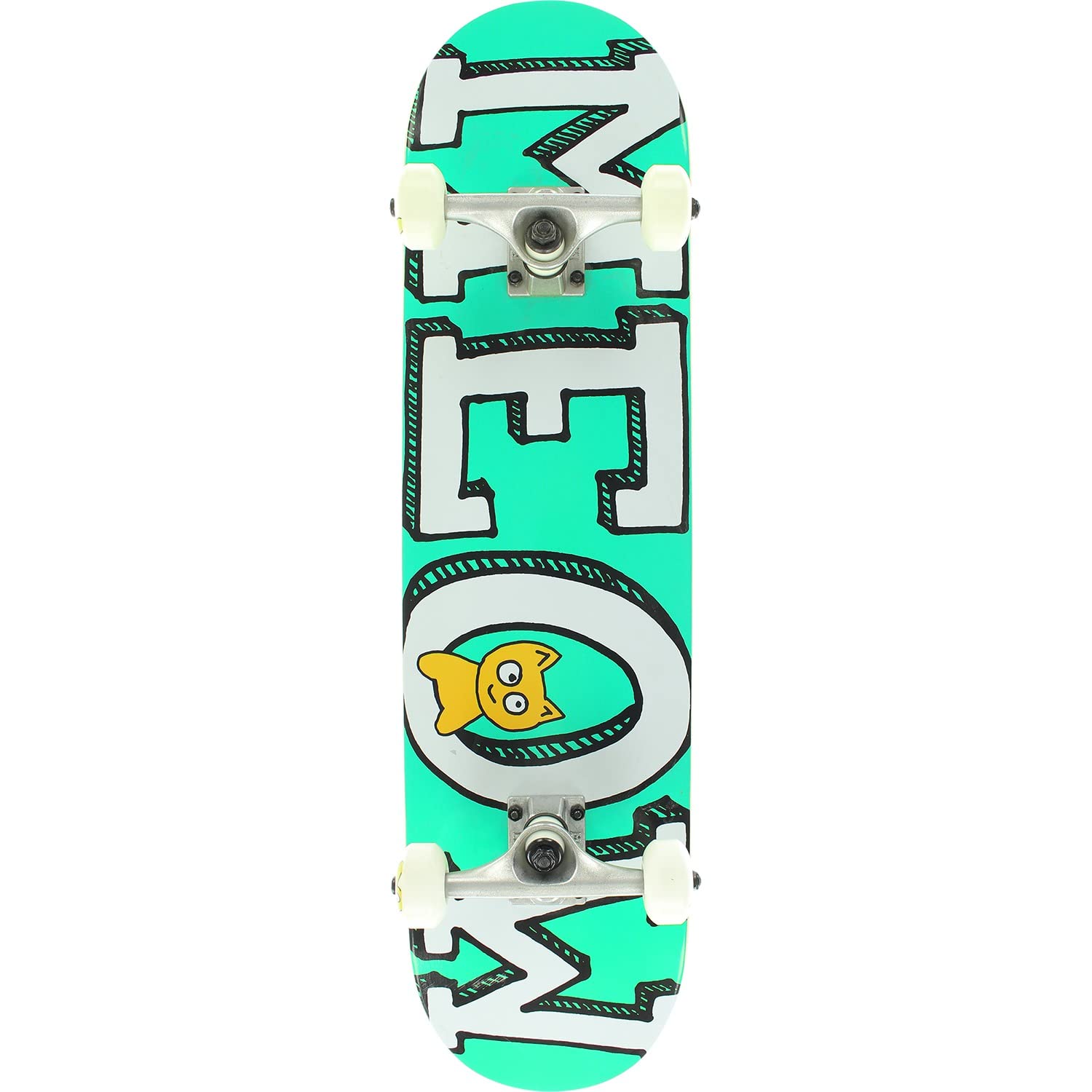 Meow SkateboardsLogo Teal Complete Skateboard - 8" x 32"