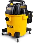 DEWALT 12 Gallon Poly Wet/Dry Vac, 5.5 HP Shop Vacuum Wet Vacuum Cleaner for Workshop, Jobsite, Commericial Area, Large Pick-Up Capacity, Yellow,DXV12P