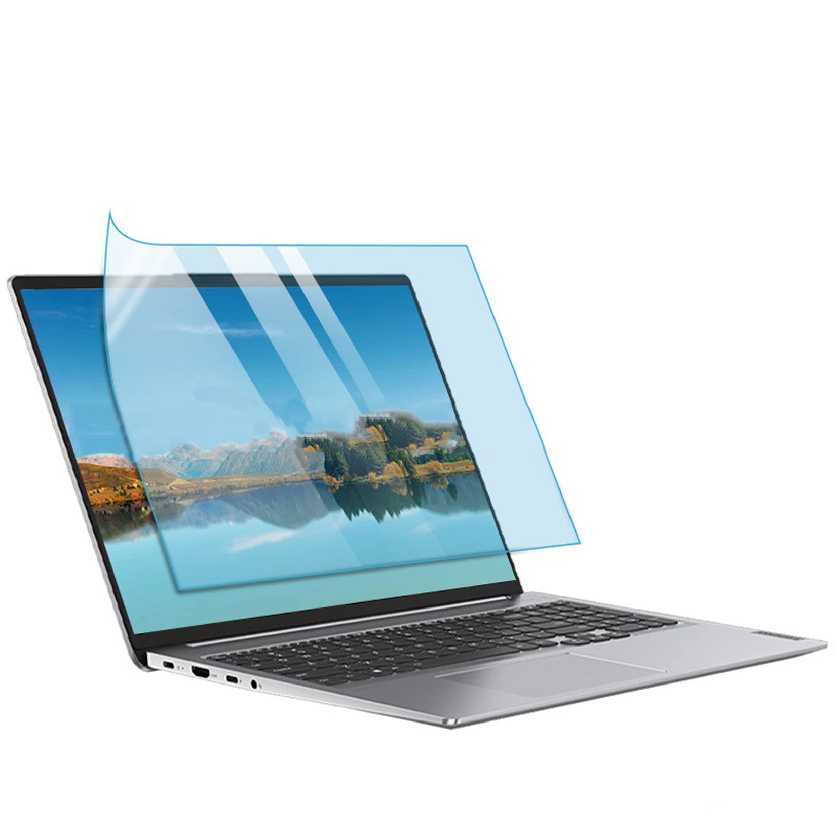 WLWLEO Matte Laptopfolie Blendfreier Bildschirmschutz für Notebooks 15,6/17,3-Zoll-Monitore Blaulichtfilter für Augenschutz, 5er-Pack