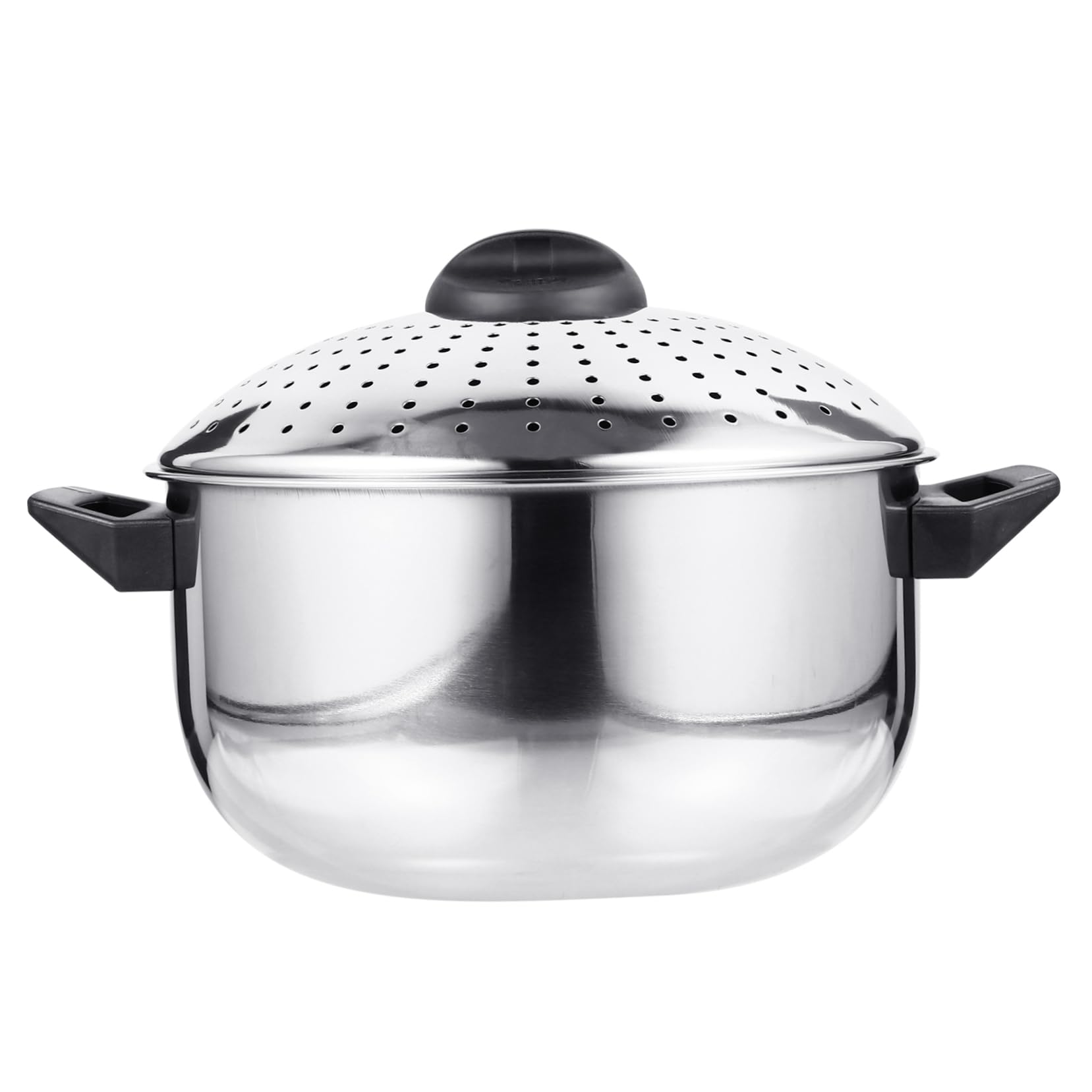 VINTORKY Multi Functional Stainless Steel Noodles Cooker Non Stick Pot with Integrated Design Lightweight and Portable Cooking Boiler for Convenient Soup and Noodle Preparation