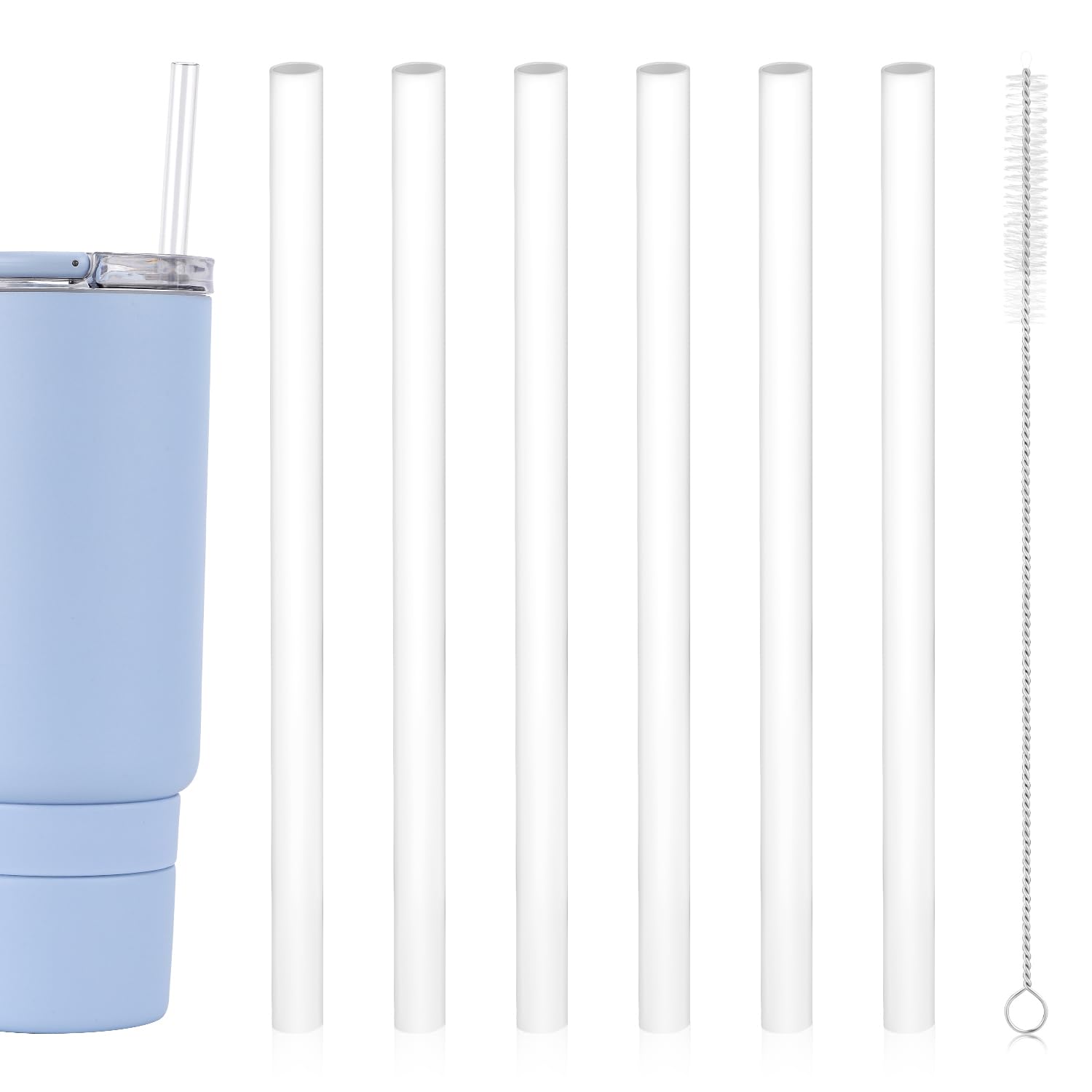 6pcs Replacement Straws for Ello Port 40oz Tumbler, Free BPA