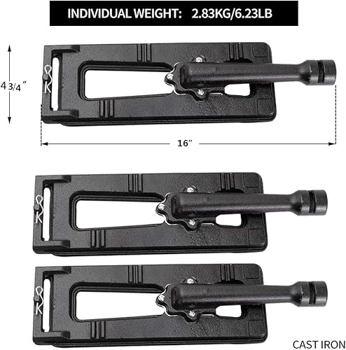 Miniatura 2 de N  A - Juego de tubos de quemador de hierro fundido de 16.0in, piezas de repuesto para miembros Mark Y0101XC Y0660LP Y0600LP2 Y0005XC-2 Sam's Club,