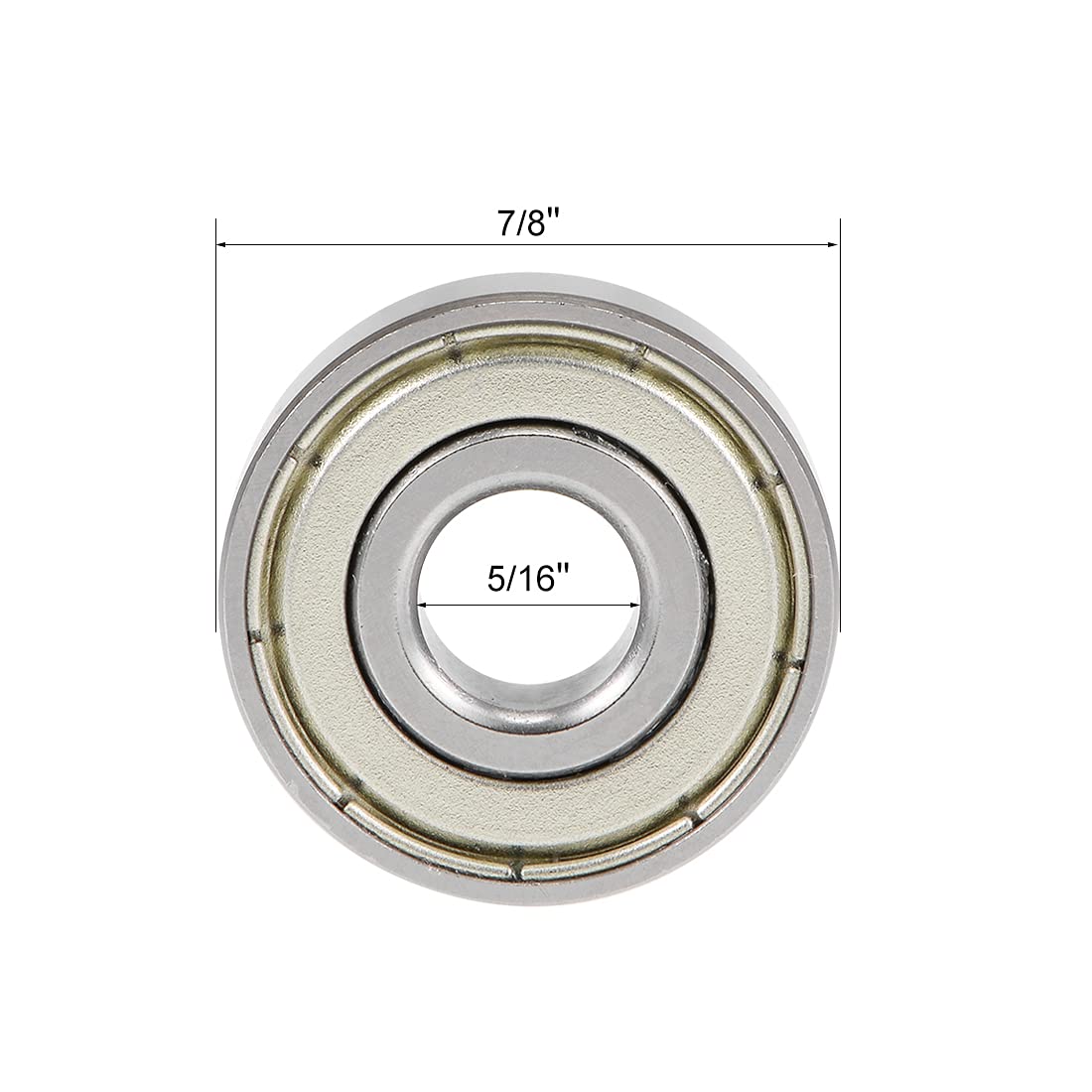 1603ZZ Deep Groove Ball Bearings Z2 5/16 x 7/8 x 9/32 Double Shielded Bearing Steel 10pcs