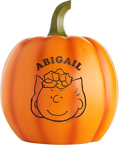 Miniatura 11 de Let's Make Memories Calabaza iluminada personalizada, personajes de cacahuetes, resina, para interiores y exteriores, decoración de Halloween, lucy