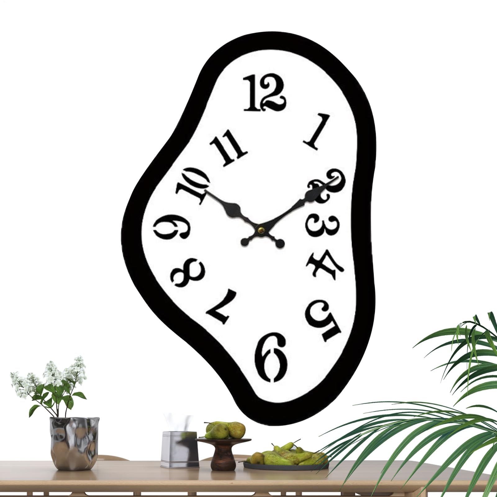 Horloge murale moderne sans tic-tac pour classe et salle de bain