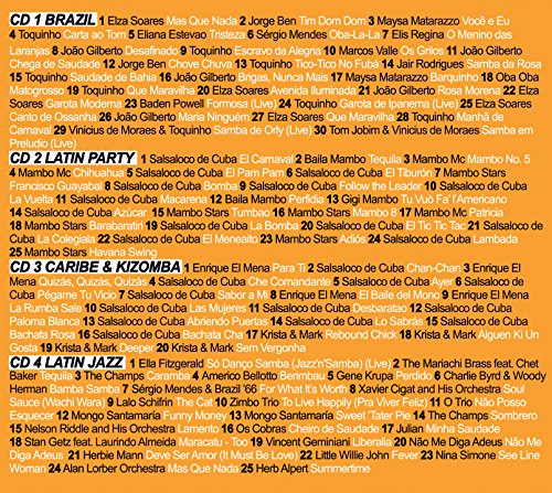100 Songs Latin , Brazilian Music, Bossa Nova, Latin Dance Music, Salsa, Bachata, Merengue, Kizomba & Latin Jazz [4 Cd] #TOP1