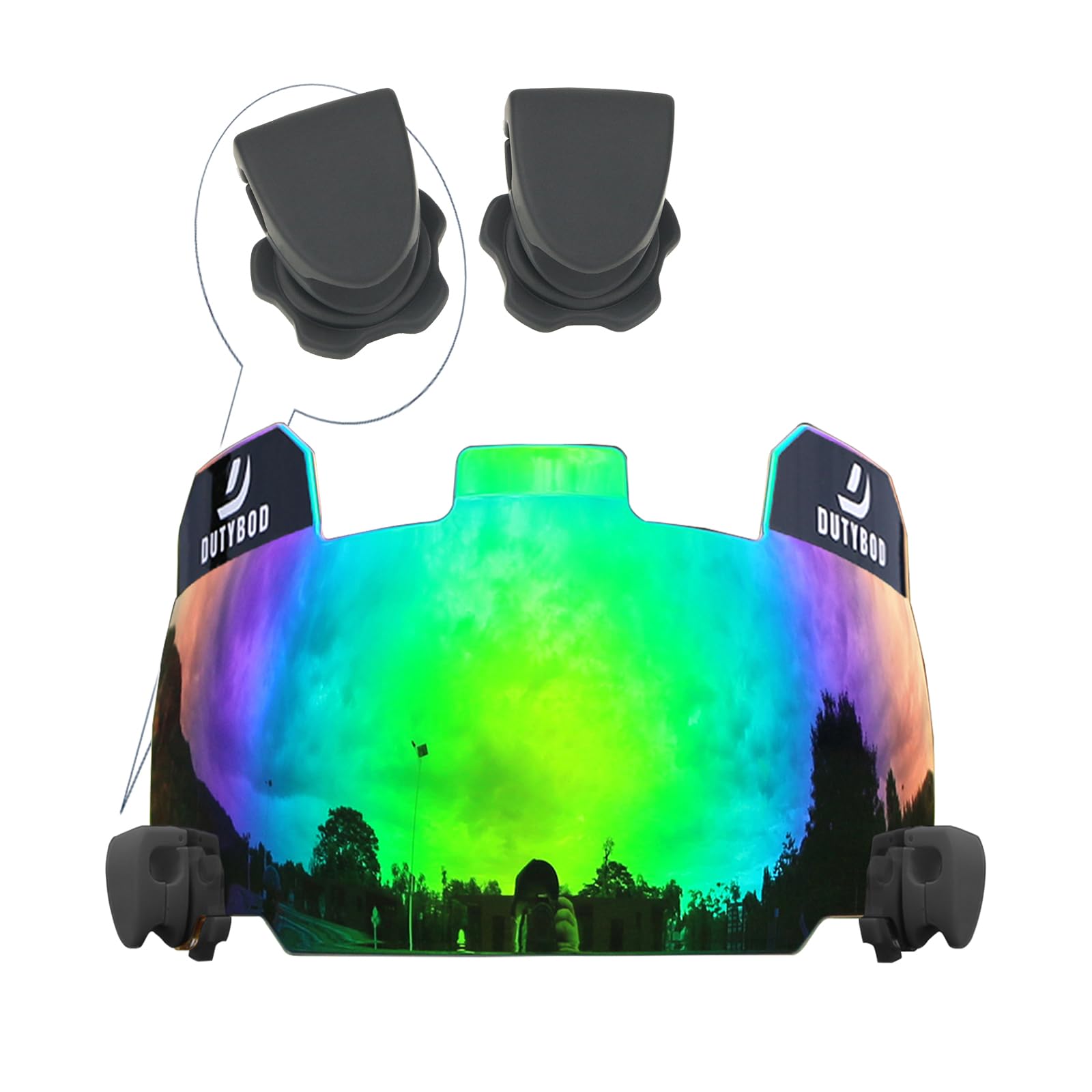 Visiera da calcio, visiera trasparente per casco da calcio, scudo da calcio, adatta per caschi da calcio giovani e adulti
