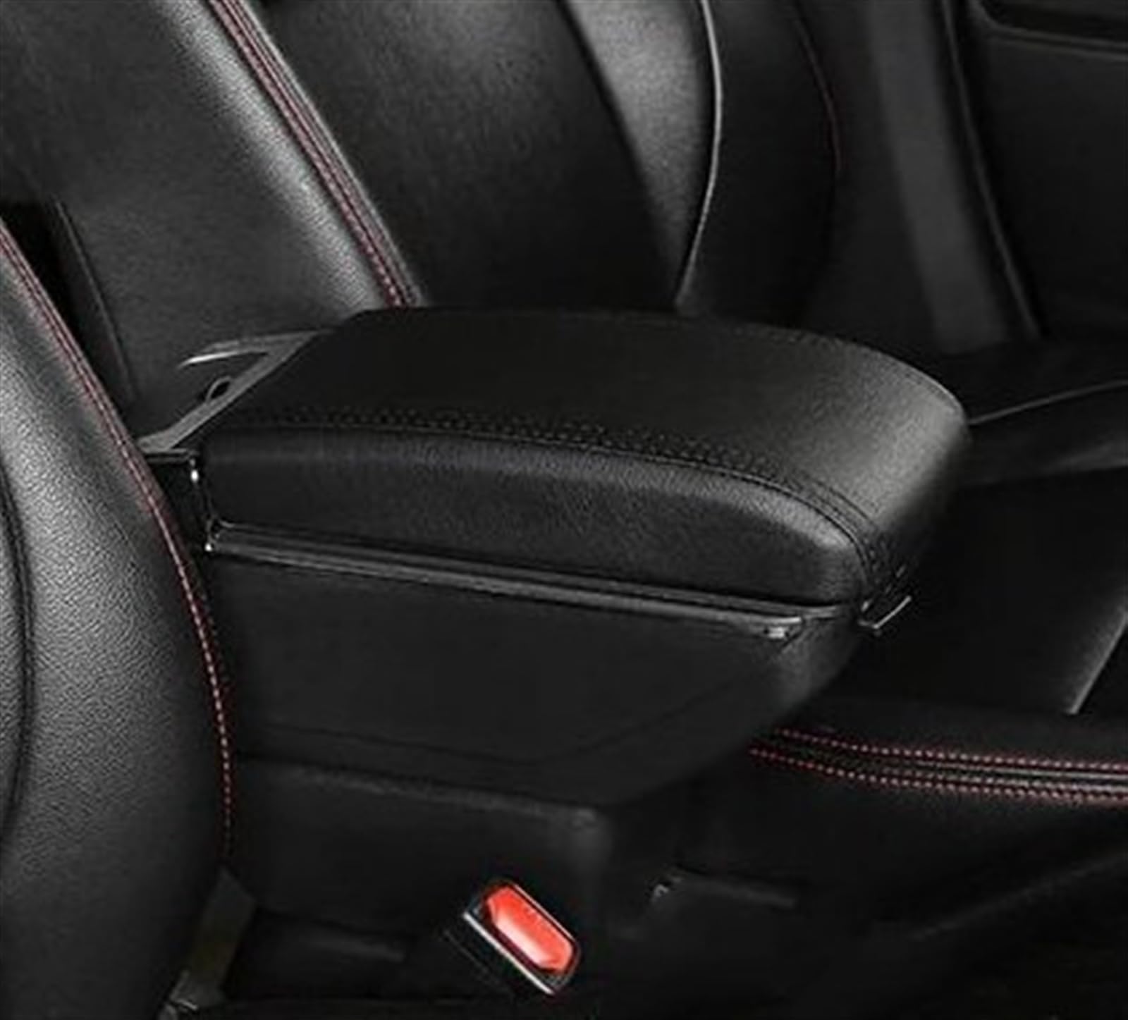 NMJLQW Storage Rack Car Center Console Storage Box Multifunctional Armrest Storage Box Interior Accessories For Polo(C AIl Black)