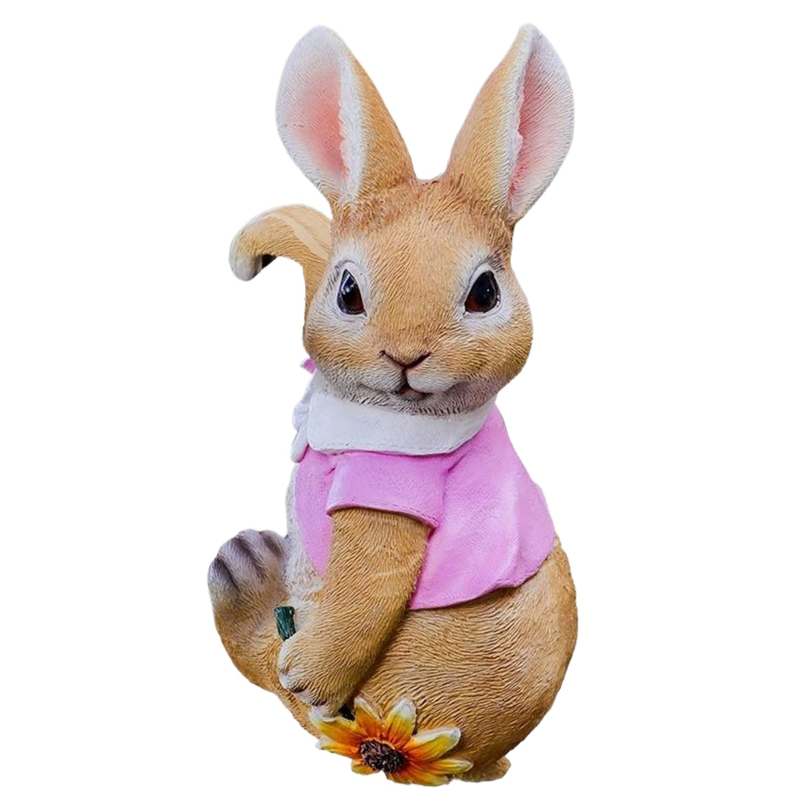 Pesoncarl Plant Decorations for Pots, Resin Rabbit Figurine Flower Planter Hanger Adorable Bunny Decor Garden Ornament for Indoor Outdoor Decor, Red, Garden