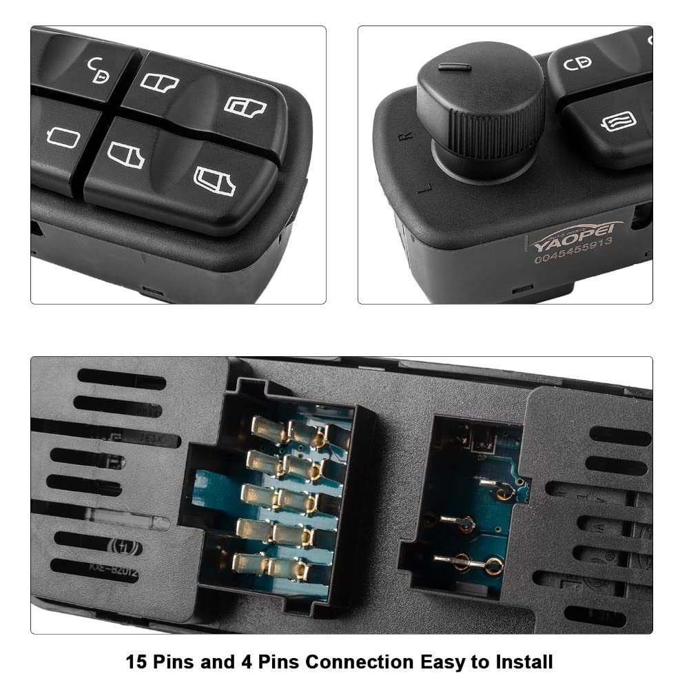 Window Mirror Master Switch for Benz Truck Car 0045455913 A0045455913
