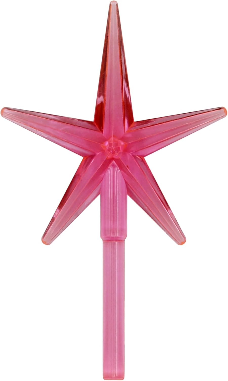 Creative Hobbies 6 Pack Multicolor Stars Ceramic Christmas Tree Lights Plastic Light Decorations - Replacement Parts Christmas Tree Ornaments