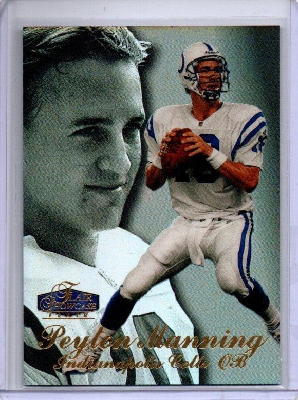Peyton Manning 1998 Fleer Flair Showcase Row 3 Rookie Rc #3 - Football Cards