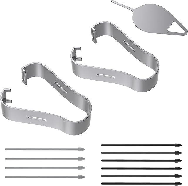 TiMOVO 2 Pack S Pen Tips for Samsung Galaxy Tab S6/S6,Tab S7/S7+/S8,Galaxy Note 10/10 Plus 5G/10 Lite/Note 20/Note 20 Ultra/Note S21 Ultra,Replacement Stylus Nibs Tip Set with Tweezer Tool,Black+Gray