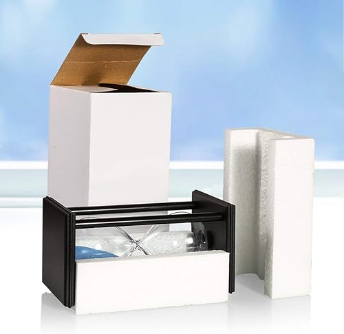 Miniatura 5 de Lodunsyr Reloj de Arena Temporizador de 45 Minutos para Decoración de Ornamentos Navidad Año Nuevo Cumpleaños Té Mesa de Café Estante de Libros