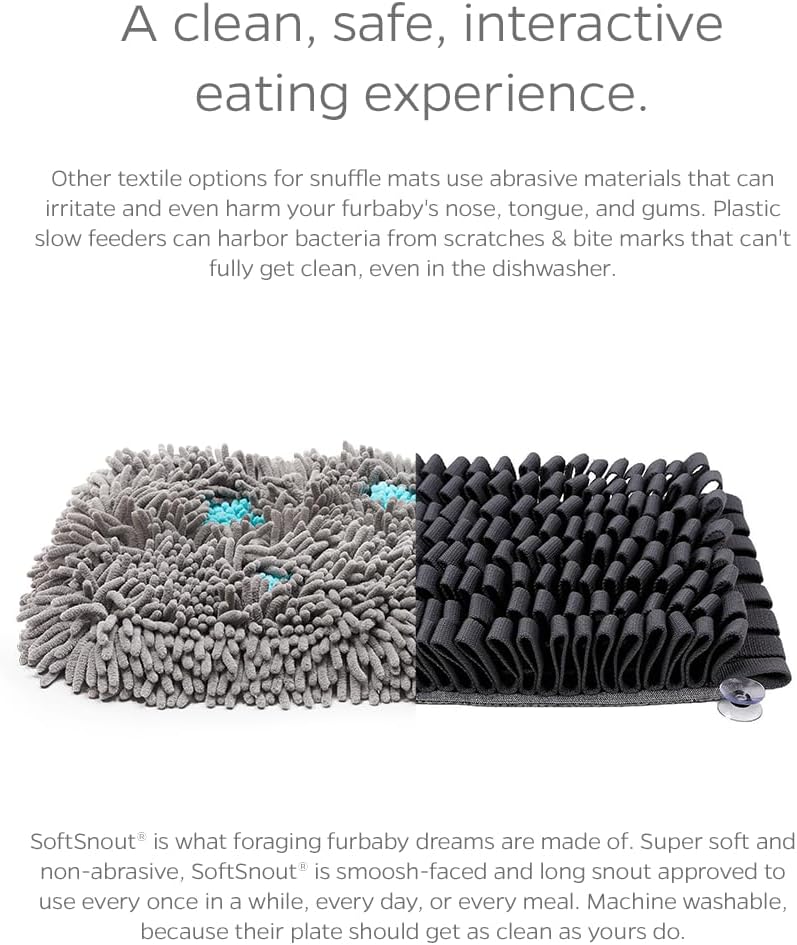 Pet Parents® Forager® Mats, Snuffle Mat for Dogs with SoftSnout & Non-Slip Backing Technology, Slow Feeder Dog Bowls & Snuffle Mat for Large Dogs and Small Dogs (Meadow 19")