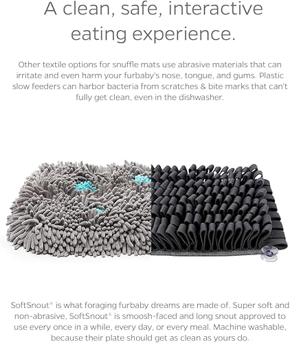 Miniatura 2 de Pet Parents Forager - Tapetes para olfatear para perros con tecnología SoftSnout y respaldo antideslizante, cuencos para perros de alimentación