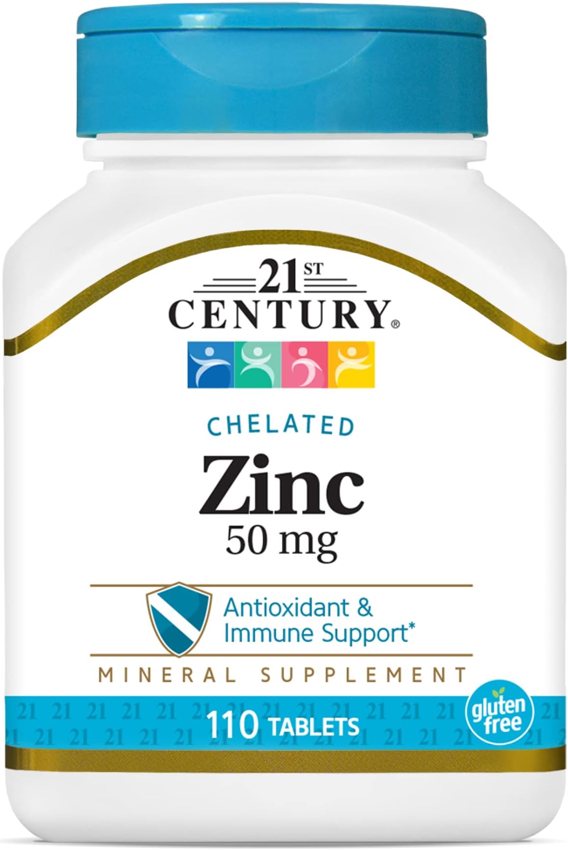 Zinc 50 Mg (Chelated) Tablets, 110 Count (Pack of 1)