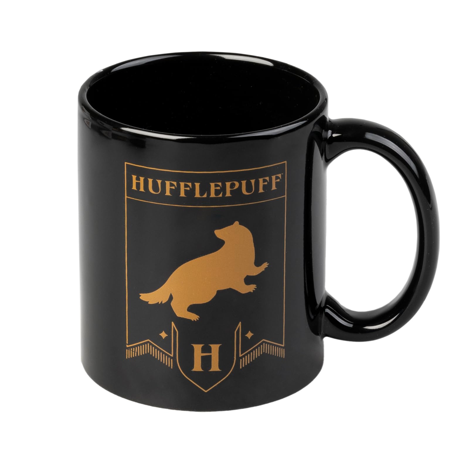 Grupo Eric Black Harry Potter Hufflepuff Ceramic Mug 350Ml - 350Ml - Ceramic - 1