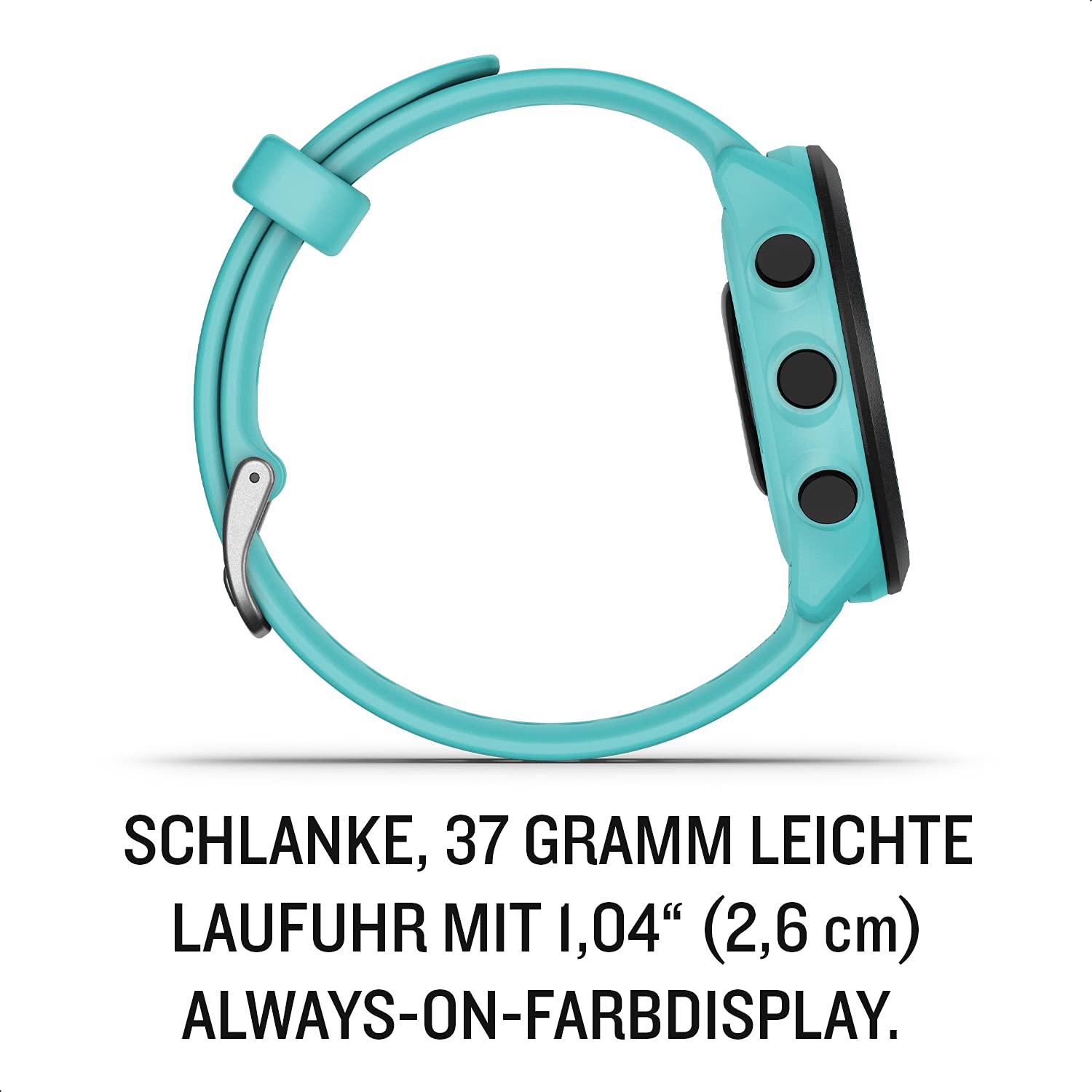 Garmin Forerunner 55 [renewed] – GPS-Laufuhr mit 1,04“ Always-On-Farbdisplay, täglichen Trainingsempfehlungen, Laufzeitprognose, über 15 Sport-Apps und bis zu 14 Tagen Akkulaufzeit [Generalüberholt]
