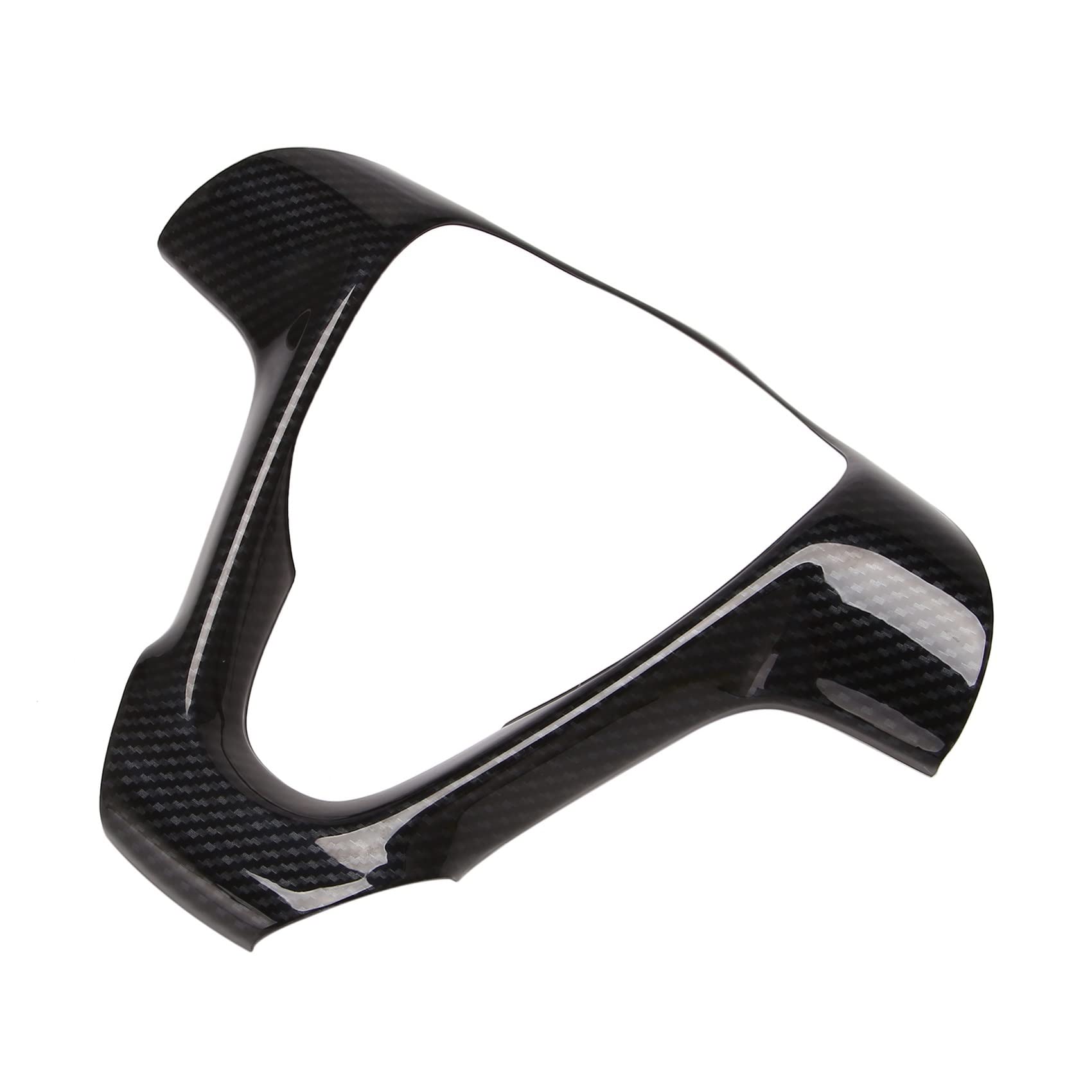 Car Interior Car Steering Wheel Frame Decorative Sticker Accessories for Benz for Smart for Fortwo 451 Carbon Fiber