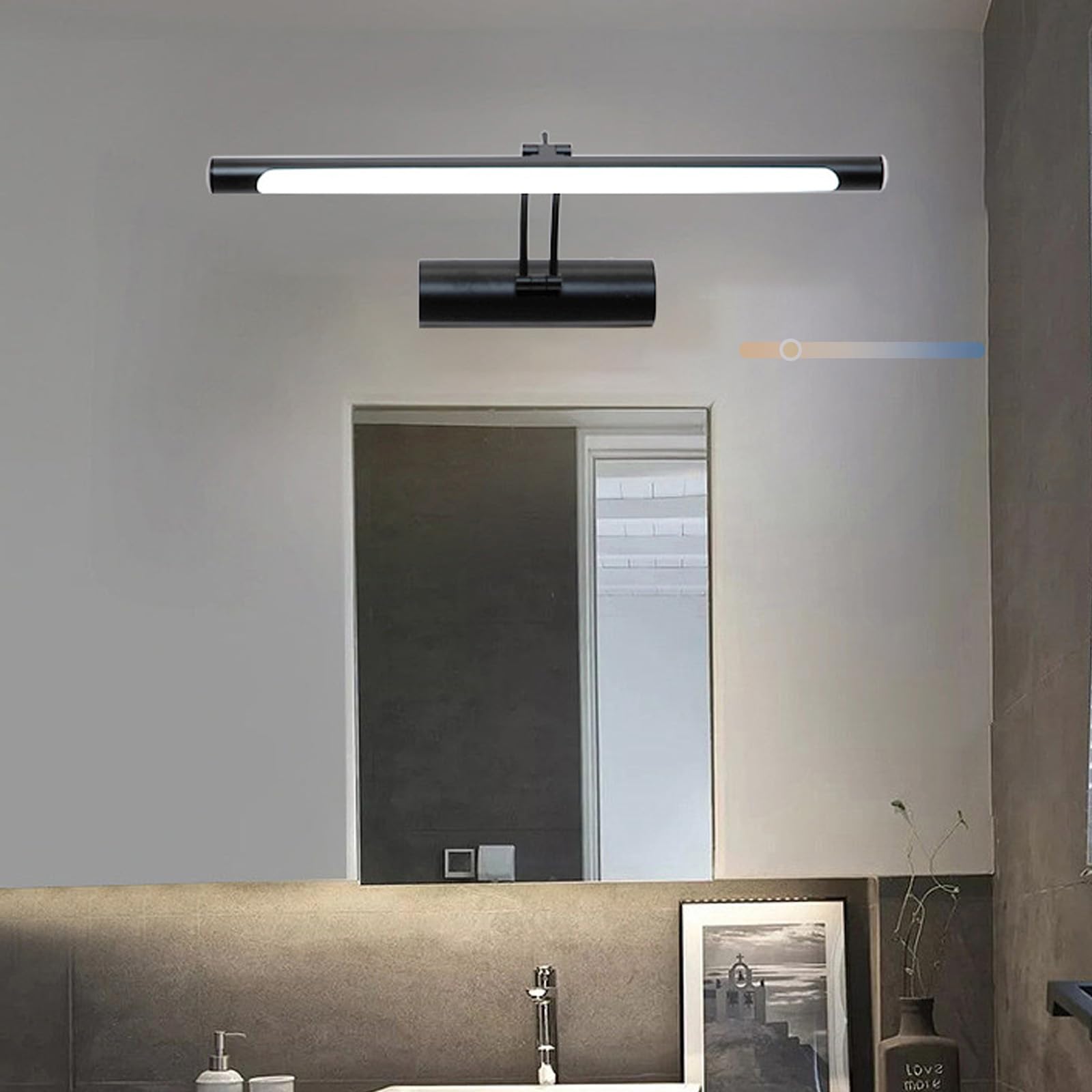Lámpara de pared regulable con giro de 180 grados para iluminar el dormitorio 8