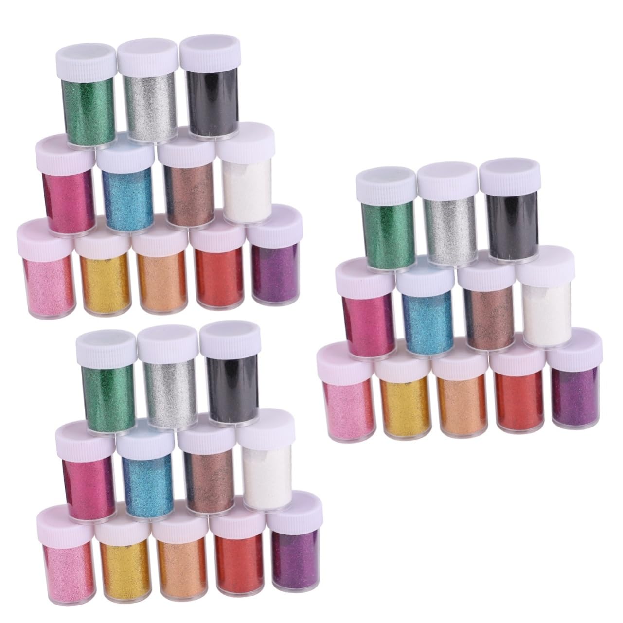 Lacca for capelli glitter 36 pezzi Pigmento for nail art Caramelle Glitter in polvere for unghie ABS Paillettes multicolori for set for nail art Polveri glitter Paillettes Paillettes Nail Flash Pigmen