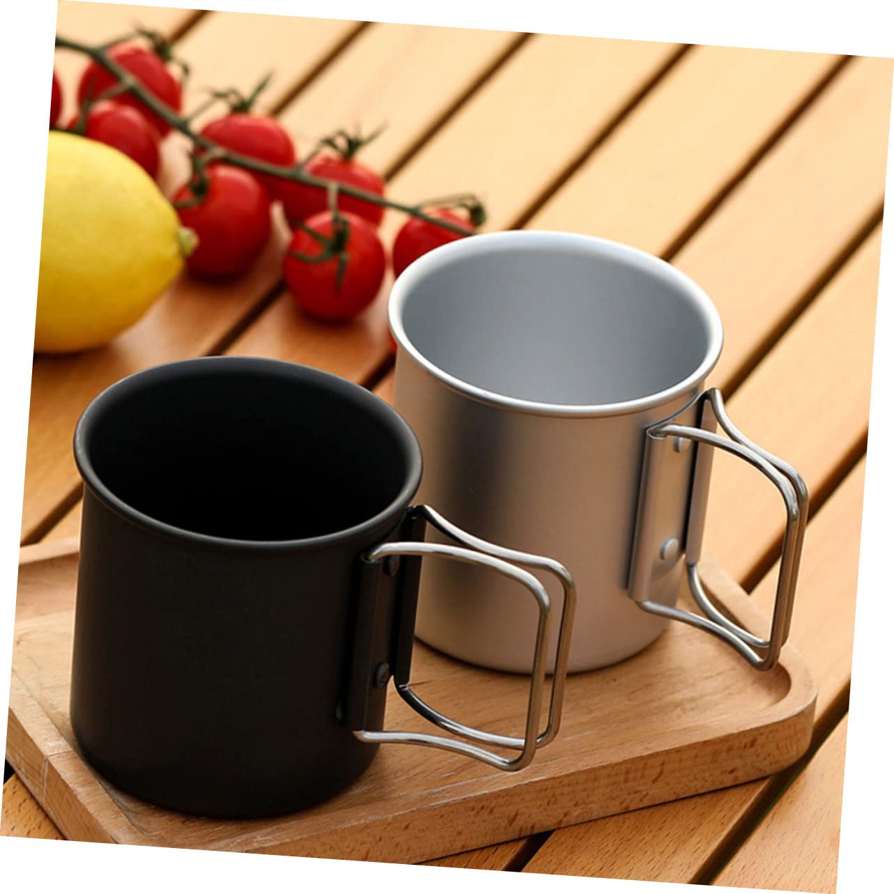 Yardwe 4pezzi Tazza Da Campeggio Portatile Per Bevande Calde e Fredde Bicchiere Per Attività Outdoor Per Picnic e Viaggi
