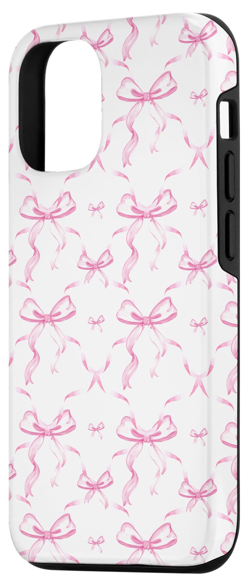 iPhone 13 Aesthetic Pink Ribbons and Bows in Watercolor Case