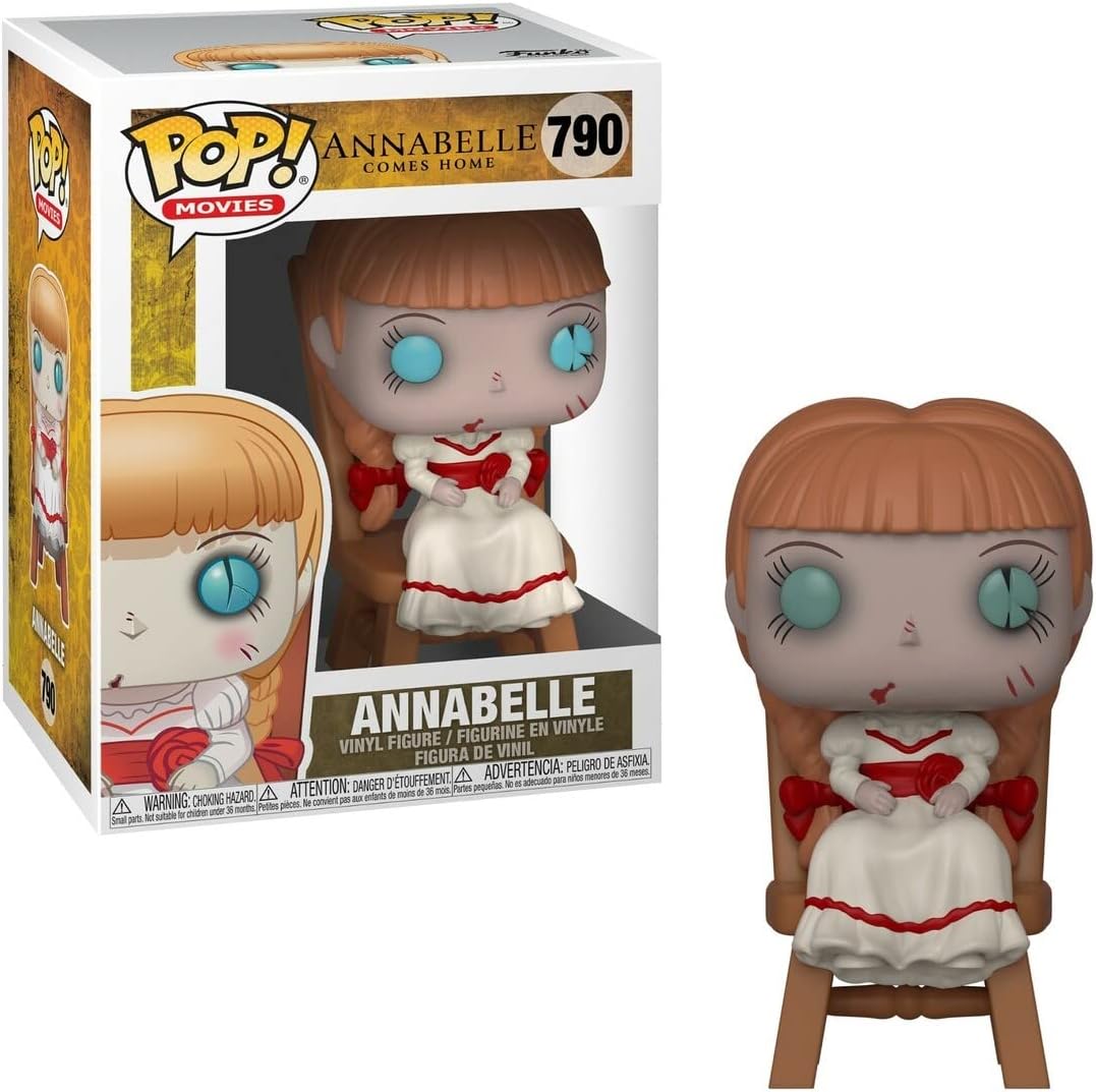 Funko The Conjuring: Annabelle - Annabelle in Chair Pop! Vinyl Figure (Bundled with Compatible Box Protector Case), Multicolor, 3.75 inches