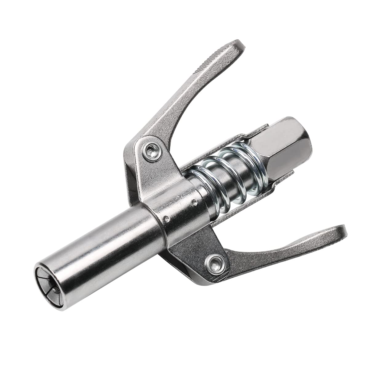 YKLP Grease Gun Coupler,Double Handle Grease Gun Tips Heavy Duty 12,000 PSI, Quick Lock-on and Release, Compatible with All Grease Guns Fittings 1/8" NPT