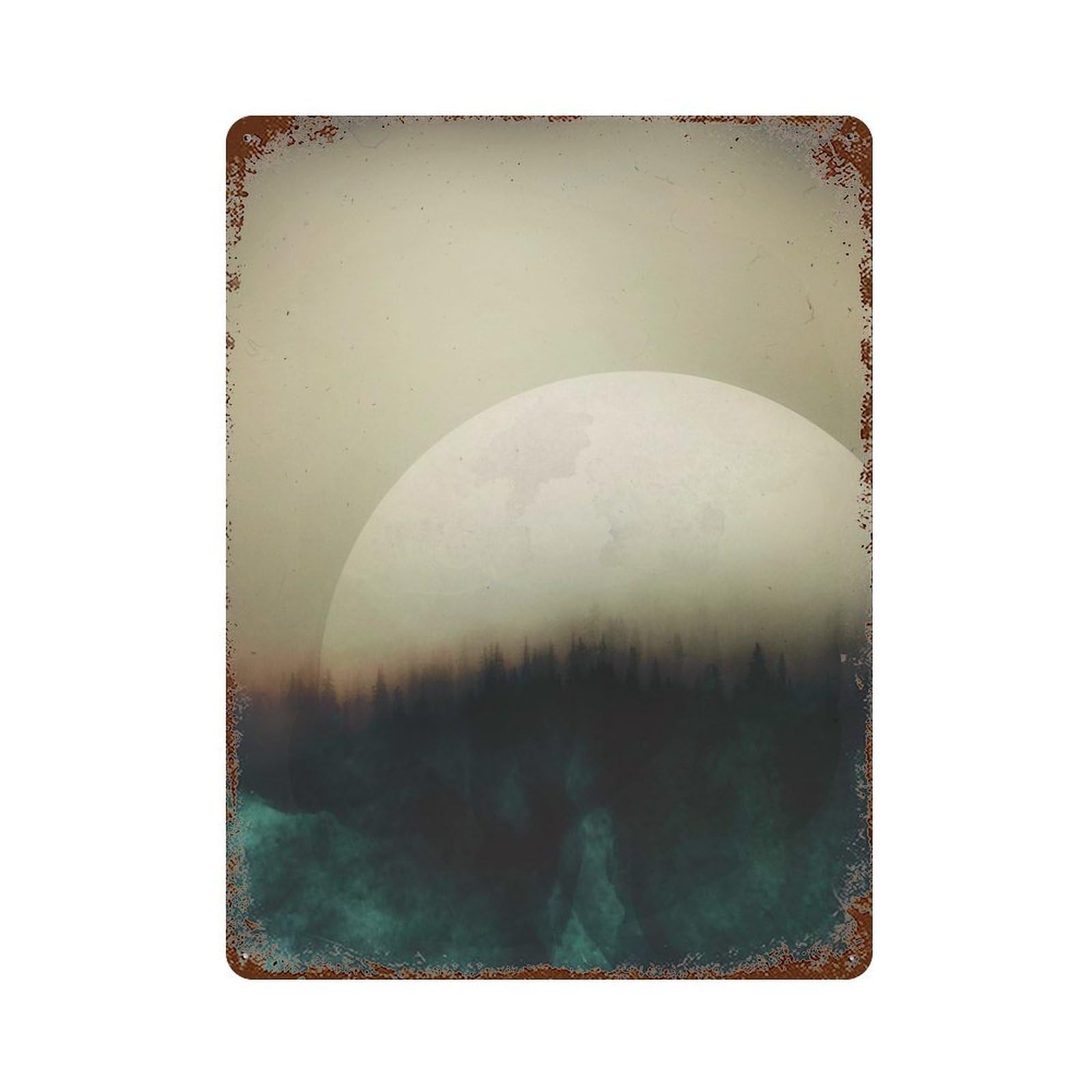 Insomnia Rust Effect Tin Sign 15.7"x11.8", Rustic Home Decor for Cafe, Home Bar And Lounge Decor