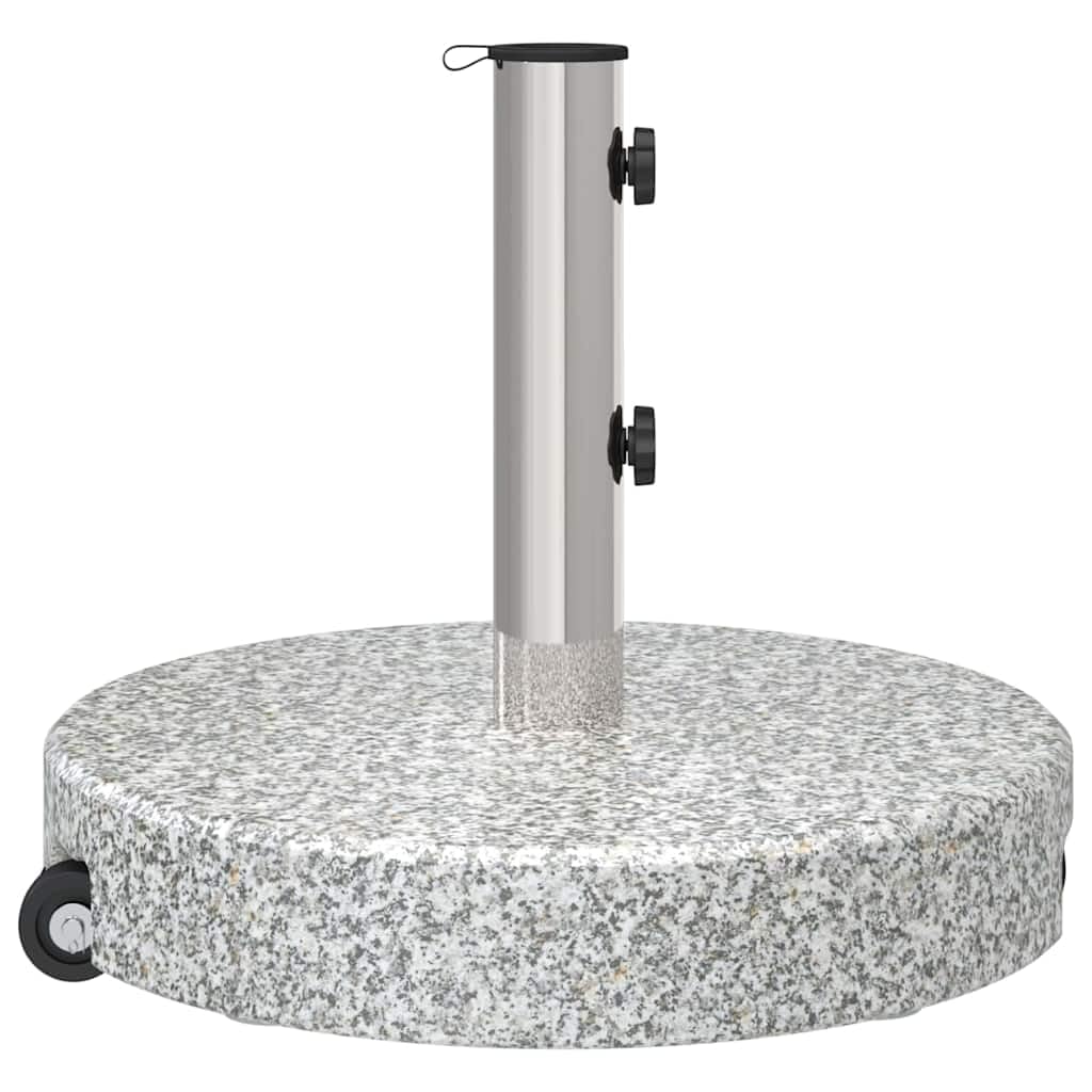 vidaXL Pied de parasol gris Ø 45 x 37,5 cm granit