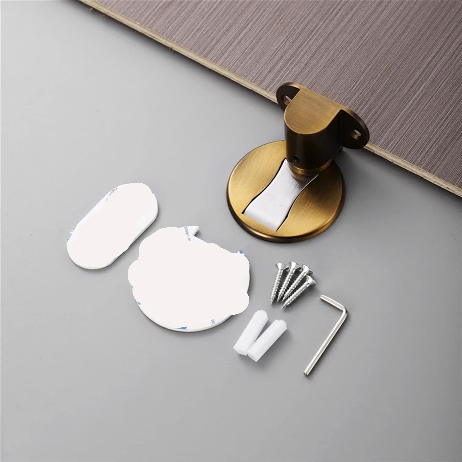 Butée de porte de qualité supérieure en bronze jaune au design invisible