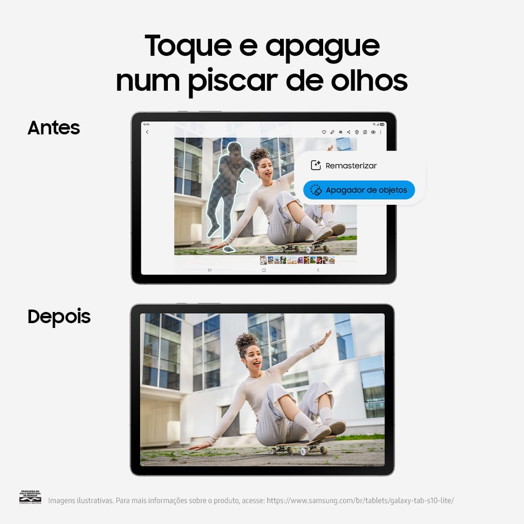 SAMSUNG Galaxy Tab S10 Lite mit S-Pen, 128 GB, 6 GB RAM, nur WLAN, 10,9 Zoll 90 Hz LCD, Android 15 WiFi 6, Akku für den ganzen Tag, internationales Modell X400, Lieferumfang: