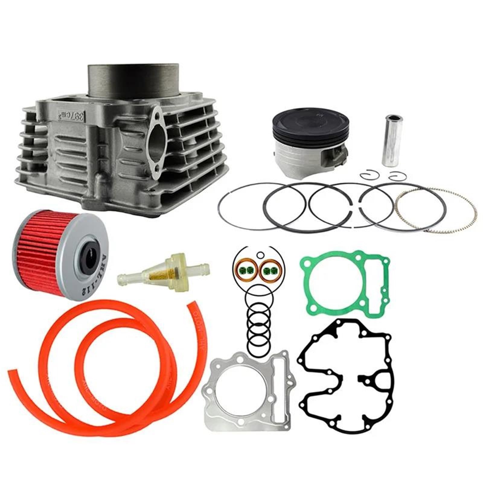 Bloque De Cilindros De Aire Para XR400 1996-2004 Kit De Pistones De 85 Mm Anillos Junta Manguera Combustible Filtro Aceite Gasolina Junta De Motor De Motocicleta
