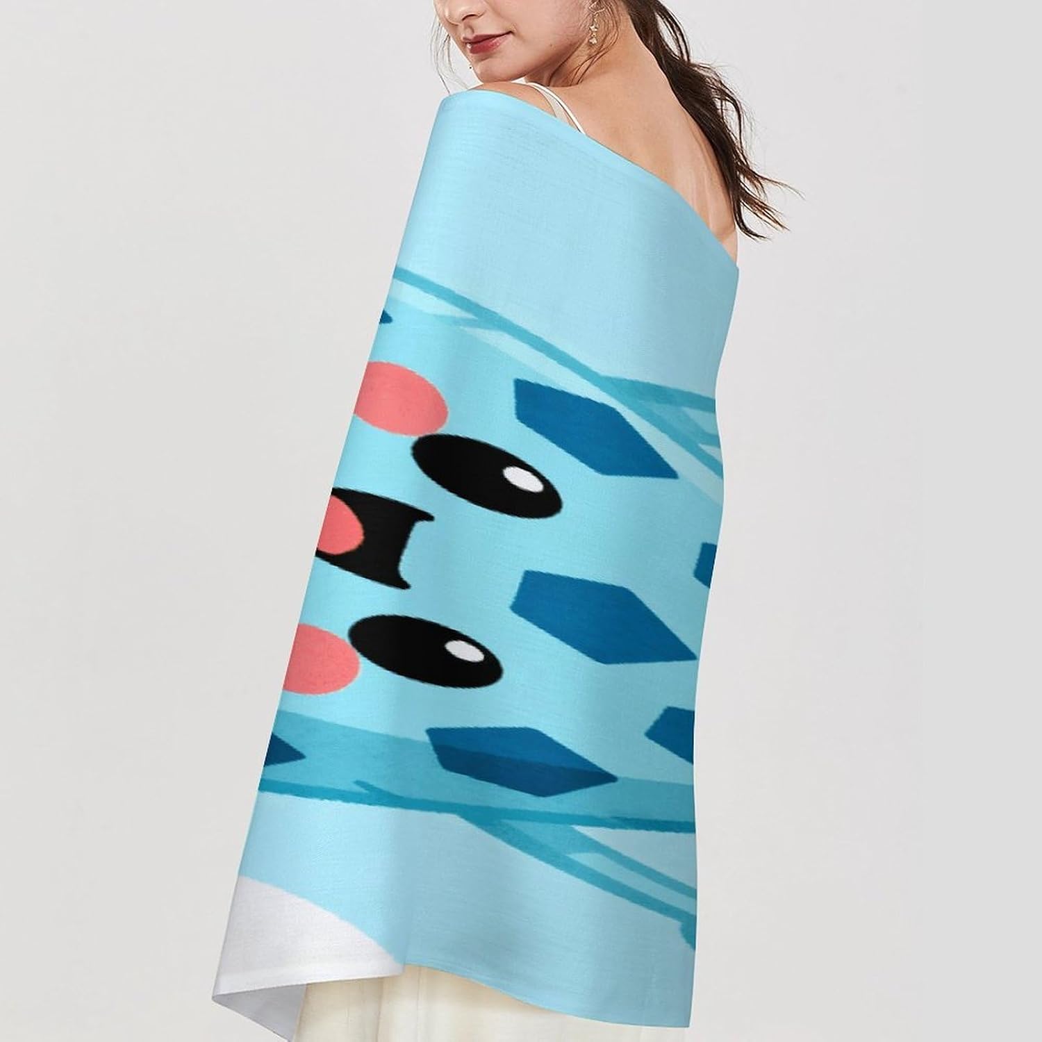 Pineapple Light Blue Scarfs for Man Women Winter Scarf Long Shawl Wraps Fashion Classic Tassel Scarfs Soft Blanket Scarves