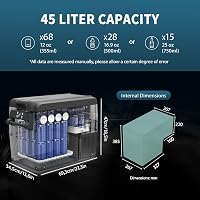 Alpicool CF55 Hordozható Autós Hűtőláda 55L 12V Elektromos Mini Hűtő Fagyasztó Kempingezéshez Teherautóhoz USB Porttal 5
