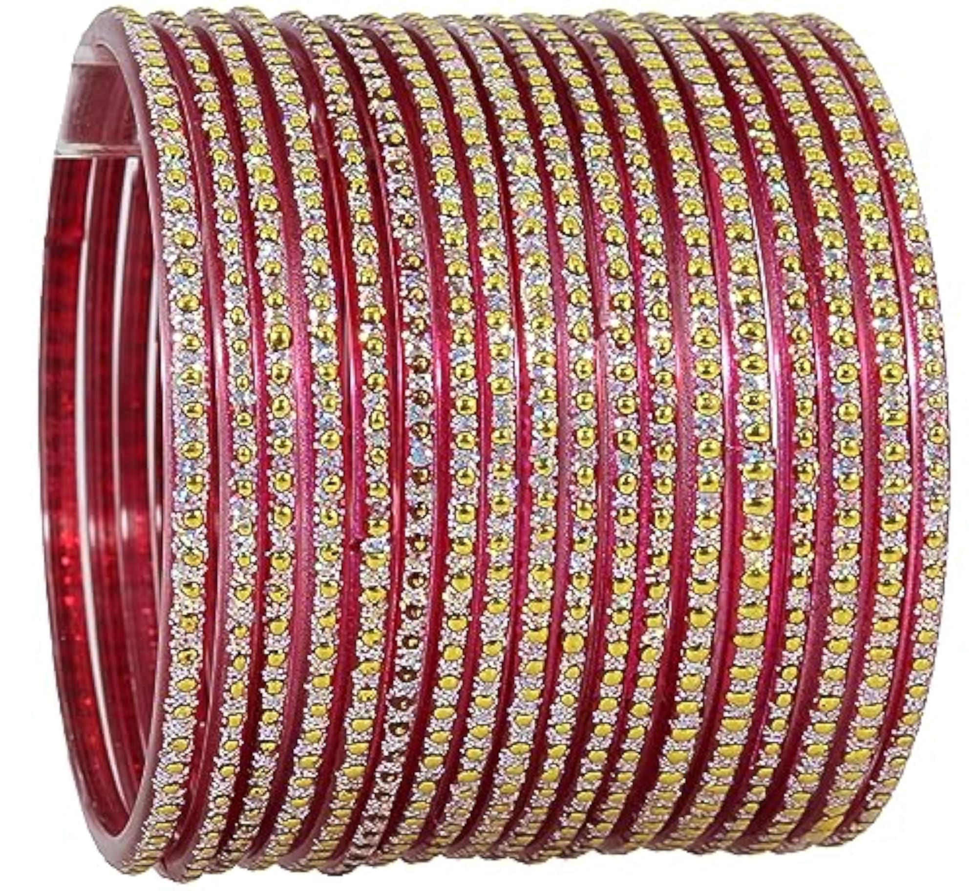 Polka Dot & Glitter Bangles Set - Pack of 36