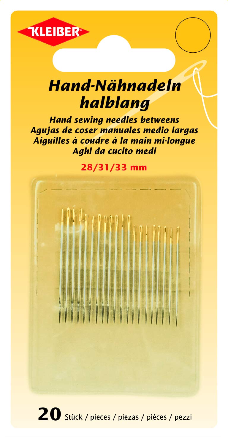 Kleiber 69902 Hand Sewing Needles Half Length 28/31 / 33 mm Steel Silver