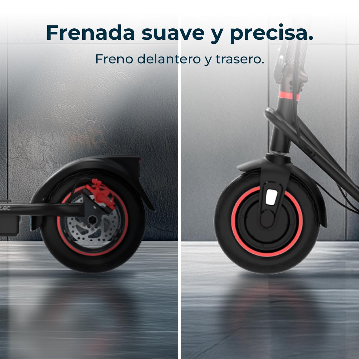 Cecotec Patinetes Eléctricso Homologados con Base Extra Ancha Bongo Serie G4. Potencia Máxima 700-800W, Autonomía 40-50km, Ruedas 10", Aleación de Aluminio, Conexión App