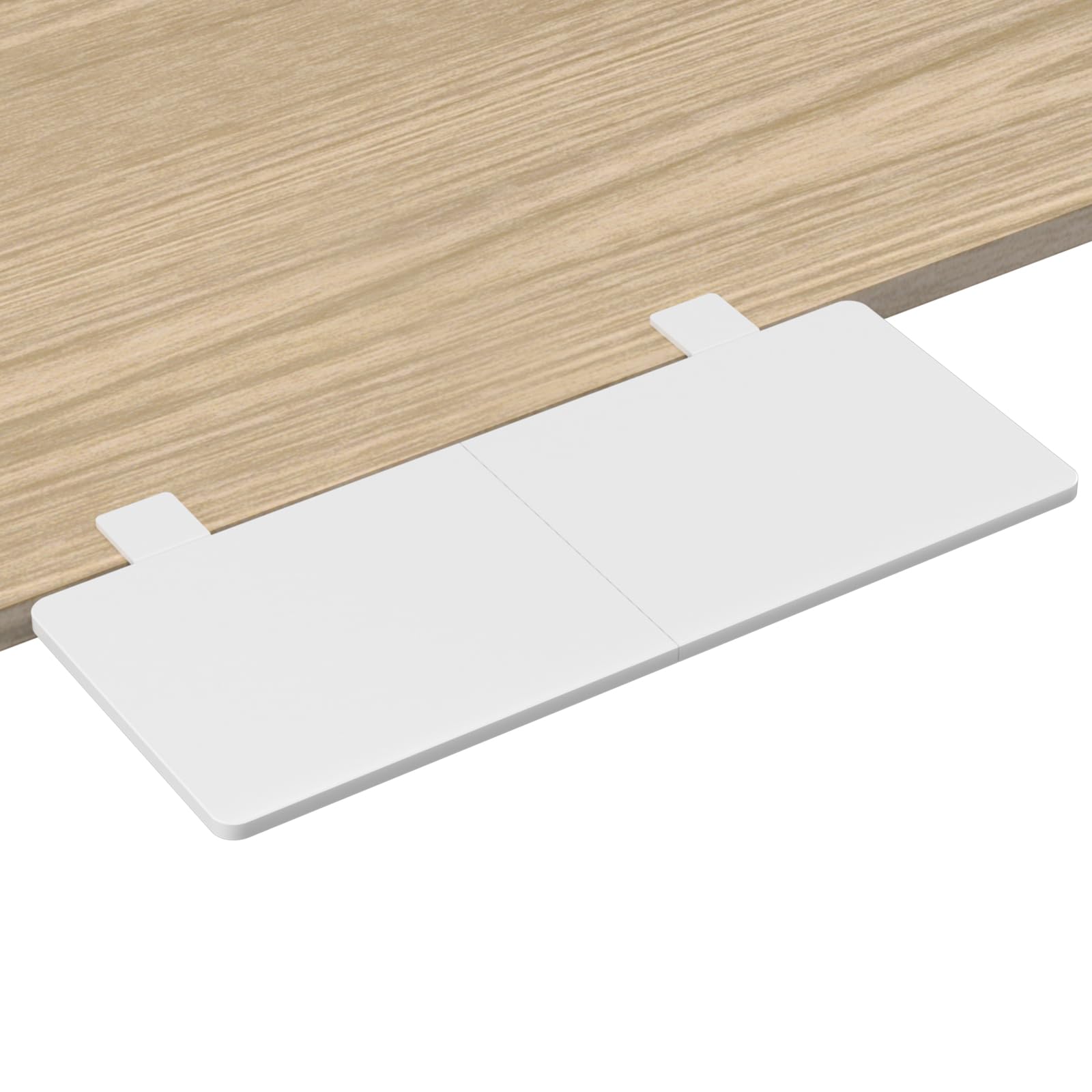 Suptek Clamp-on 9 5 x 23 6 inch Desk Extender Wrist Support Foldable Keyboard Tray Platform Suitable for