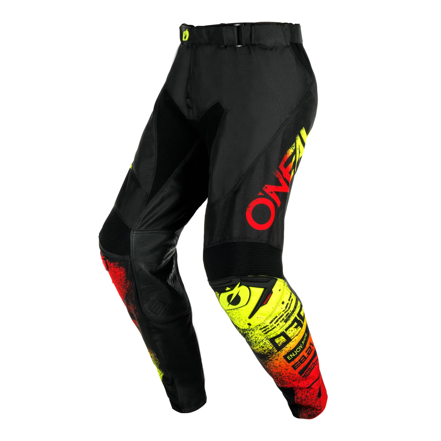 O'NEAL | Motocross-Hose | Enduro Motorrad | Strapazierfähige Denierstoffe, Mit großer Bewegungsfreiheit, Athletische Passform | Pants Mayhem Scarz V.24 | Erwachsene | Schwarz Rot | Größe 36