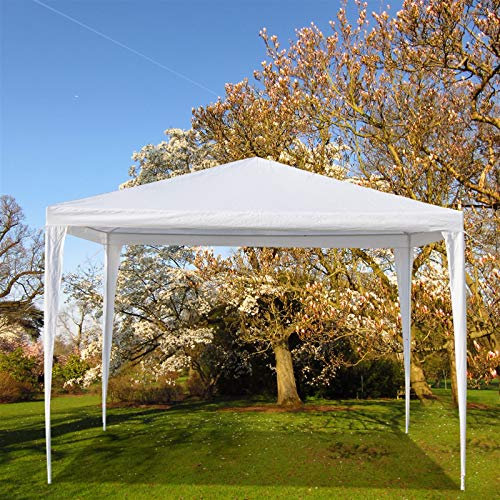 Carpa impermeable 3 x 3 m con tubos de hierro blancos miniatura 4